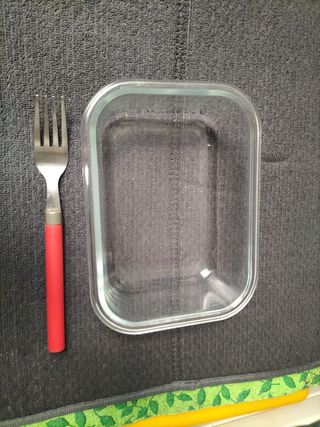 Bandeja vidrio  para horno/microondas.Para 1ración