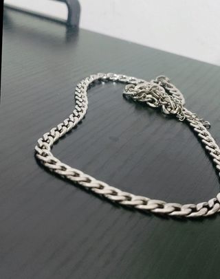 Collana in acciaio silver