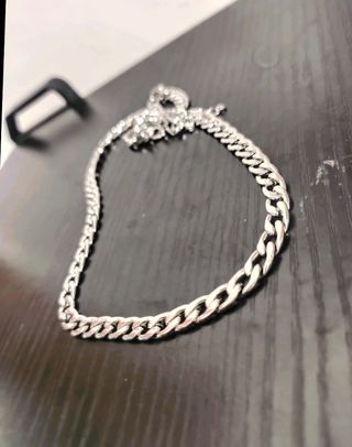 Collana in acciaio silver