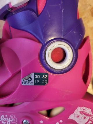 Patines ajustables rosas y azules talla 30-32