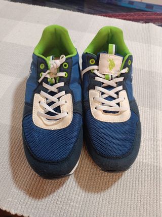 Zapatillas U.S. Polo Assn. Azul y Verde