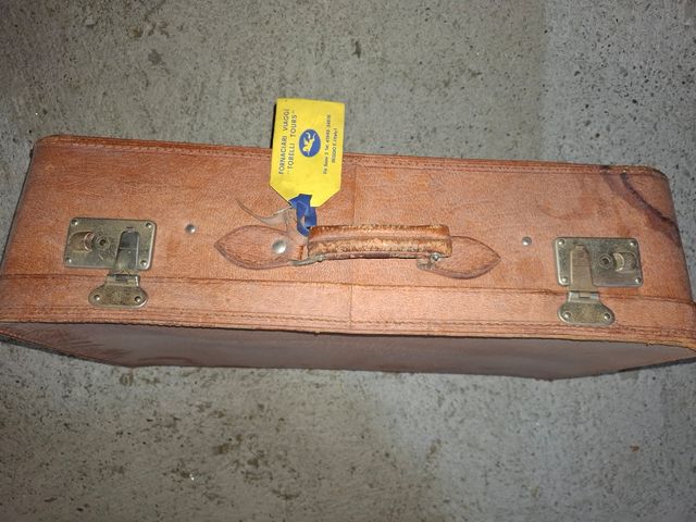 Valigia vintage in pelle