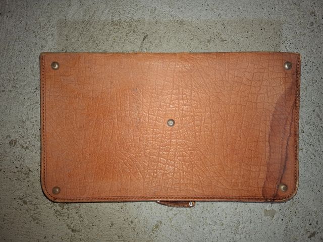 Valigia vintage in pelle