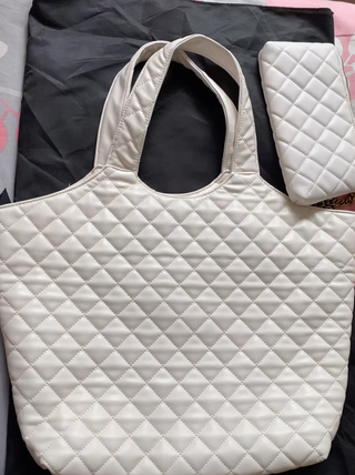 Bolso Tote Saint Laurent Blanco Acolchado