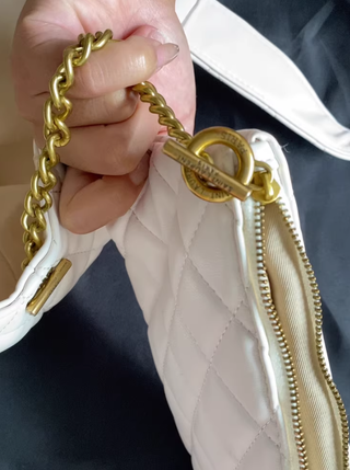 Bolso Tote Saint Laurent Blanco Acolchado