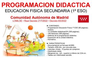 PROGRAMACION EDUCACION FISICA  1o ESO (MAD)