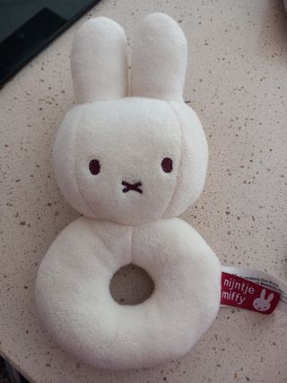 Sonajero Miffy Peluche Blanco