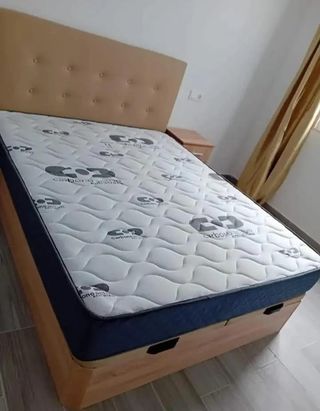 Canapé abatible con colchones Viscoelasticos 