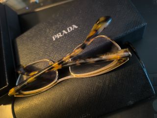 Gafas Prada Originales Marrón/Dorado