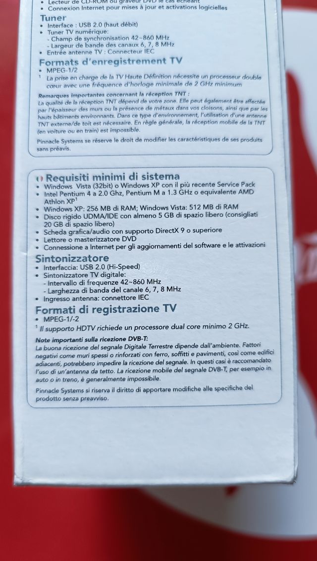 Pinnacle PCTV Hybrid Stick Solo Chiavetta TV