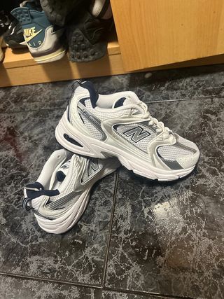 New Balance 530 White Silver Navy Talla 37.5