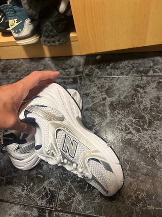New Balance 530 White Silver Navy Talla 37.5