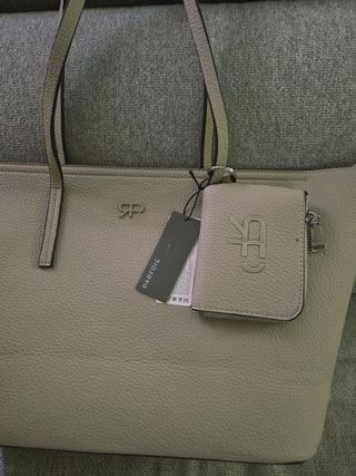 Bolso Parfois Beige con Monedero