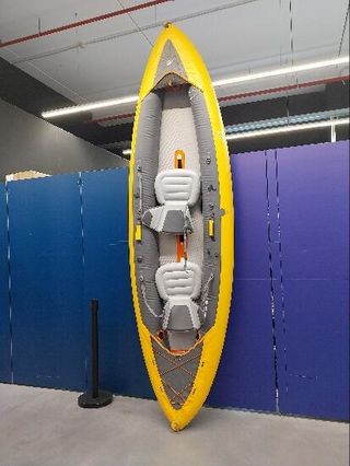 Canoa Kayak Hinchable Tribord 100+ Amarillo 2 Plazas