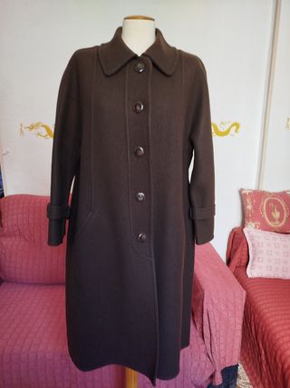 Abrigo vintage marrón "Galerías Preciados" talla44