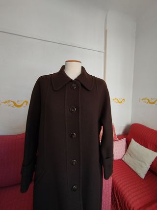 Abrigo vintage marrón "Galerías Preciados" talla44