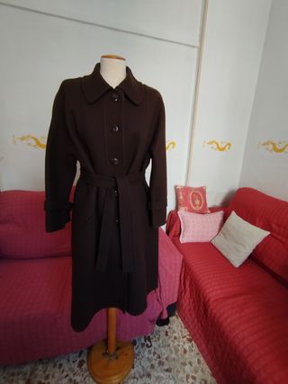 Abrigo vintage marrón "Galerías Preciados" talla44