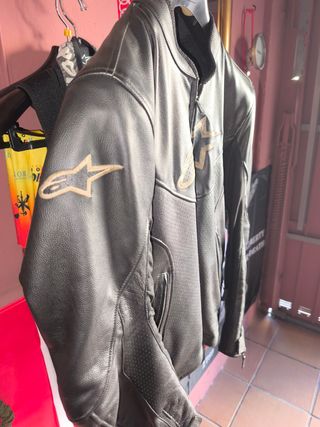 Chaqueta Alpinestars Negra Cuero