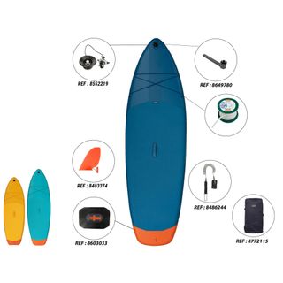 Tabla paddle surf hinchable (<130 kg) 1 o 2 personas 10'