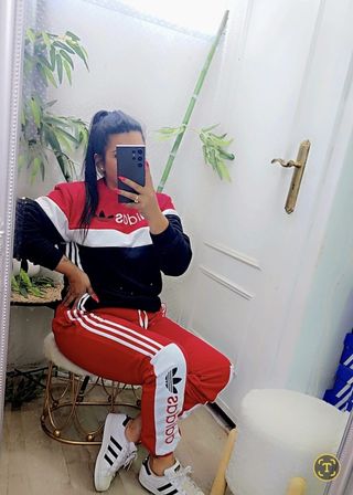 Conjunto Adidas Chándal Negro y Gris