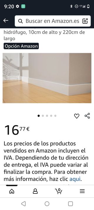 Rodapié Premium Dioco 100% Hidrófugo Blanco