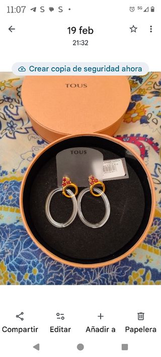 Pendientes Tous colección Luz