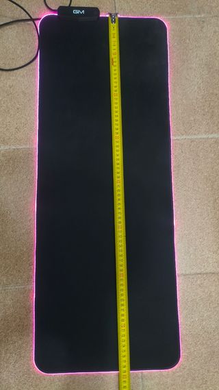 Alfombrilla Gaming GM Negra con LED de colores