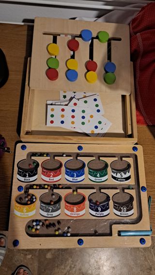 2 juegos de madera educativo para niños