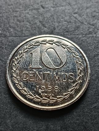 Moneda 10 Céntimos 1938 Réplica