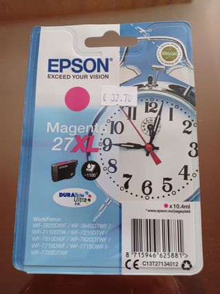 Tinta Epson Magenta 27XL Magenta Nuevo