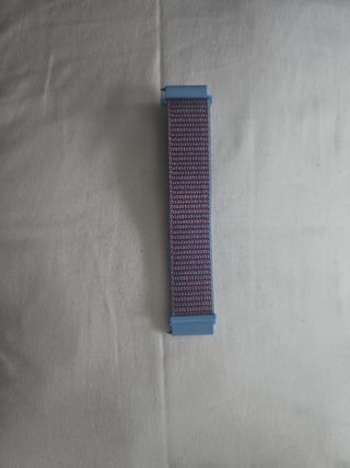 Correa de reloj 22mm velcro azul/rosa