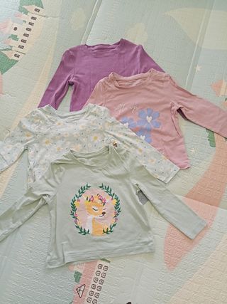 Lotto 4 magliette manica lunga 2-3 anni