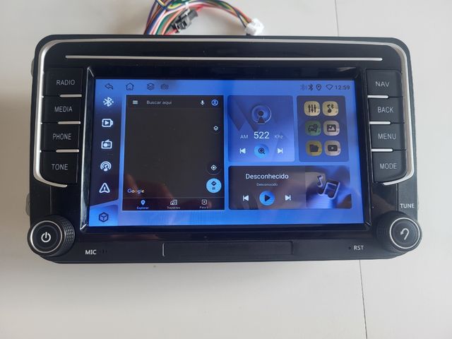 Pantalla Android Auto para volkswagen y skoda