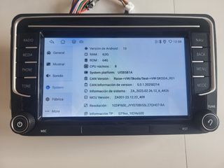 Pantalla Android Auto para volkswagen y skoda