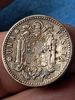Franco 1 Peseta 1947 Estrella 53