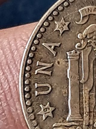 Franco 1 Peseta 1947 Estrella 53