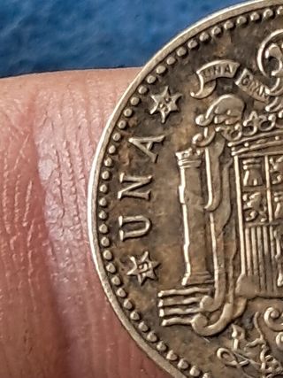Moneda Franco 1 1947 Estrella 53