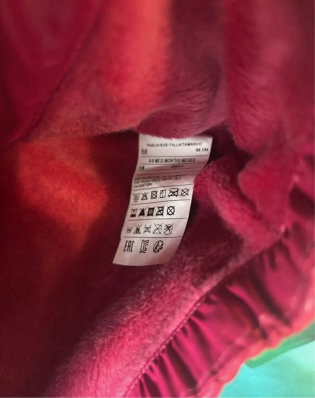 Chaqueta Benetton niña rosa con volantes