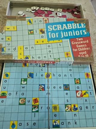 Scrabble for juniors tablet game vintage