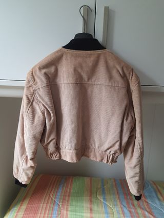 Bomber corto reversibile Vagabond rosa/nero