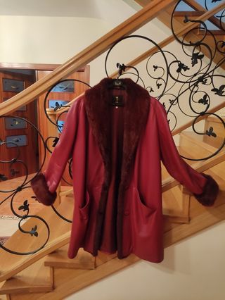 Chaquetón Piel Rojo Pepe Iglesias