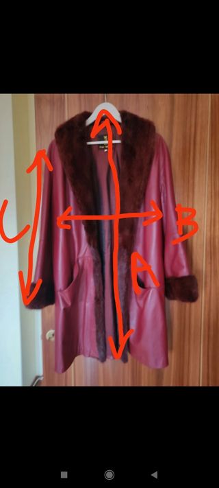 Chaquetón Piel Rojo Pepe Iglesias
