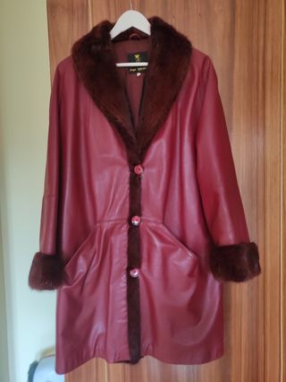 Chaquetón Piel Rojo Pepe Iglesias