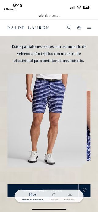 Bermuda Ralph Lauren Estampada Veleros T34.