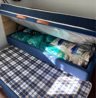 cama nido abatible con almacenaje