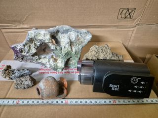Mangiatoia temporizzata più rocce ornamento