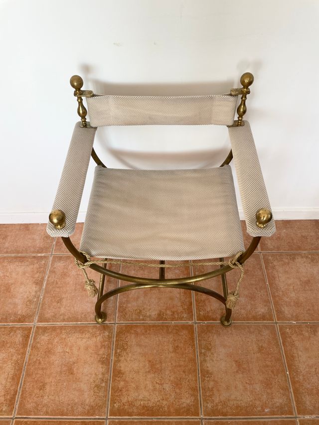 Sillon vintage curul estilo neoclásico Hollywood