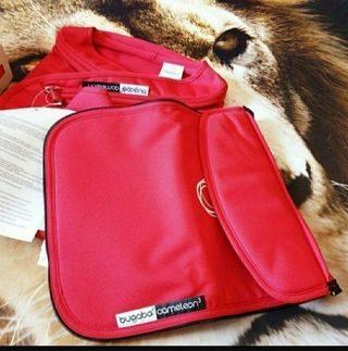 capota extensible y cubre bugaboo camaleón3 Rojo