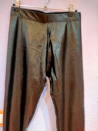 Leggings efecto piel Janira negros