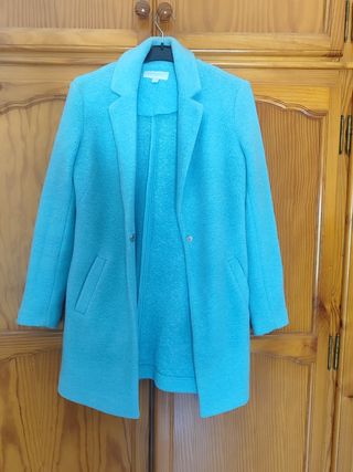 Abrigo celeste de paño Springfield 